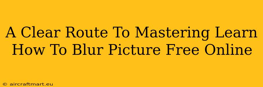 A Clear Route To Mastering Learn How To Blur Picture Free Online