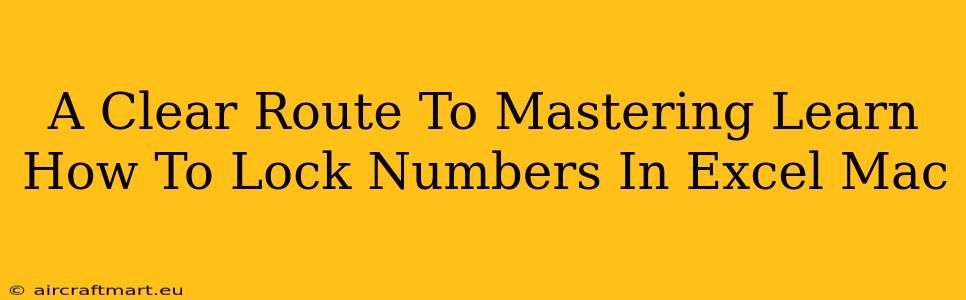 A Clear Route To Mastering Learn How To Lock Numbers In Excel Mac