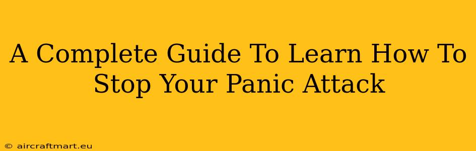 A Complete Guide To Learn How To Stop Your Panic Attack