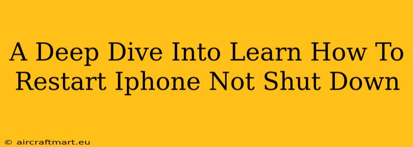 A Deep Dive Into Learn How To Restart Iphone Not Shut Down