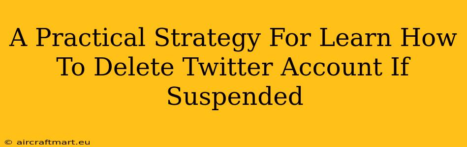 A Practical Strategy For Learn How To Delete Twitter Account If Suspended