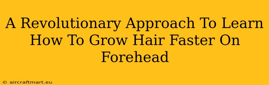 A Revolutionary Approach To Learn How To Grow Hair Faster On Forehead