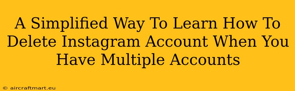 A Simplified Way To Learn How To Delete Instagram Account When You Have Multiple Accounts