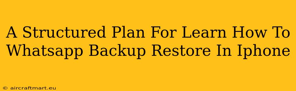 A Structured Plan For Learn How To Whatsapp Backup Restore In Iphone