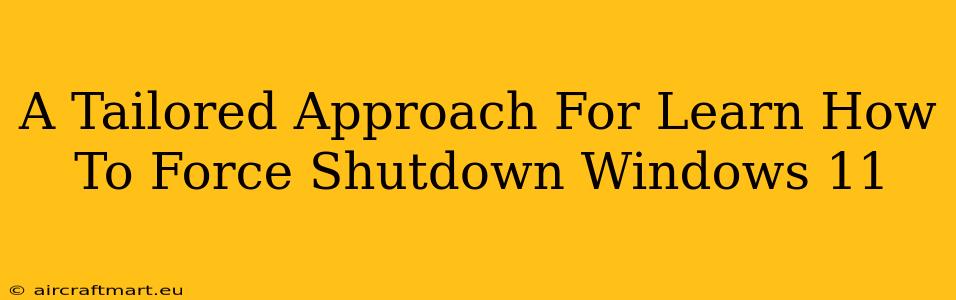 A Tailored Approach For Learn How To Force Shutdown Windows 11