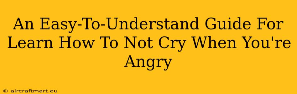 An Easy-To-Understand Guide For Learn How To Not Cry When You're Angry