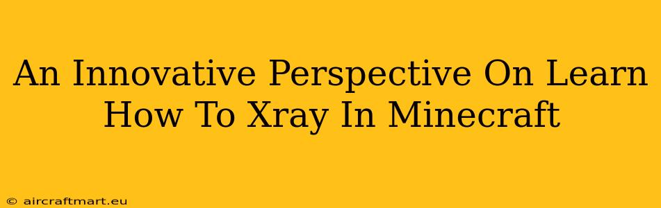 An Innovative Perspective On Learn How To Xray In Minecraft