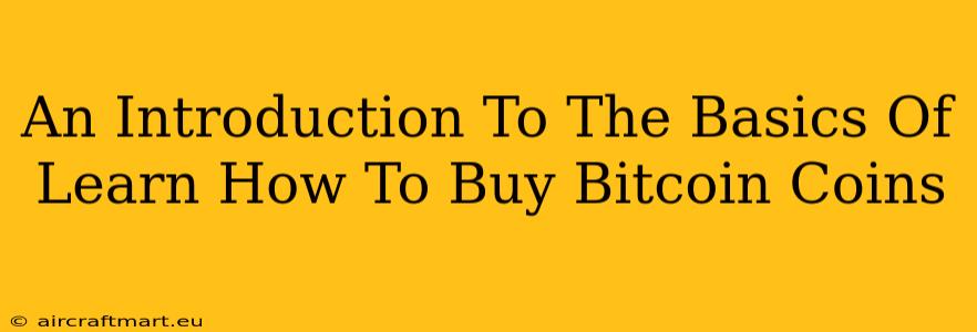 An Introduction To The Basics Of Learn How To Buy Bitcoin Coins