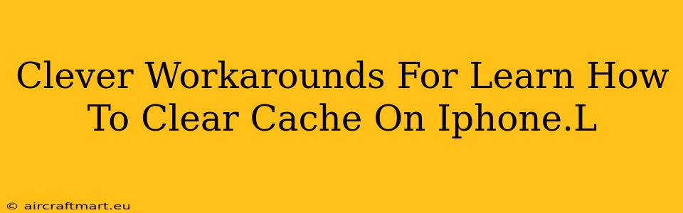 Clever Workarounds For Learn How To Clear Cache On Iphone.L