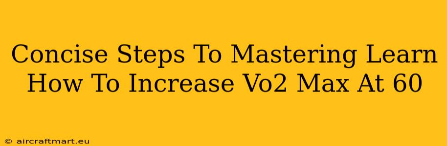 Concise Steps To Mastering Learn How To Increase Vo2 Max At 60