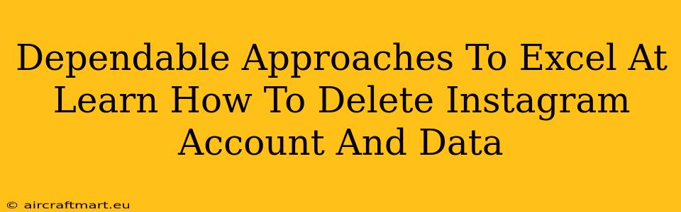 Dependable Approaches To Excel At Learn How To Delete Instagram Account And Data