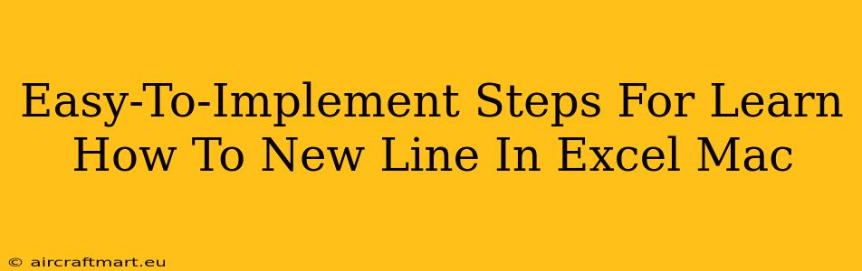 Easy-To-Implement Steps For Learn How To New Line In Excel Mac