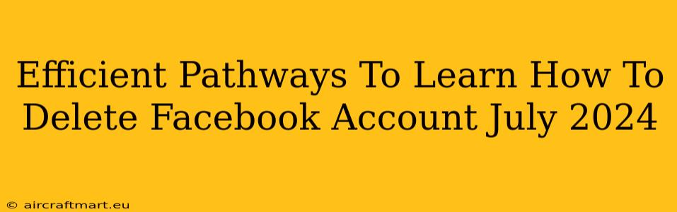 Efficient Pathways To Learn How To Delete Facebook Account July 2024