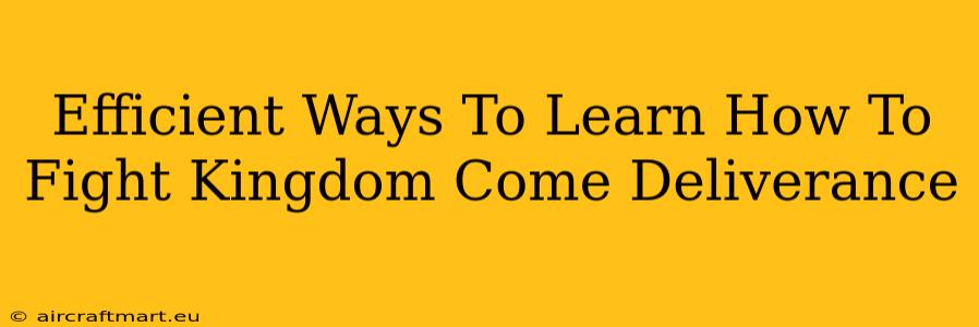 Efficient Ways To Learn How To Fight Kingdom Come Deliverance