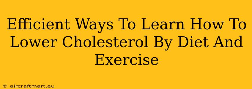 Efficient Ways To Learn How To Lower Cholesterol By Diet And Exercise