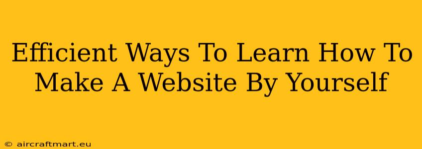 Efficient Ways To Learn How To Make A Website By Yourself