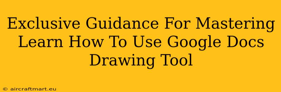 Exclusive Guidance For Mastering Learn How To Use Google Docs Drawing Tool