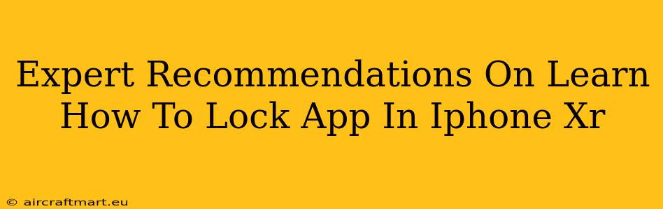 Expert Recommendations On Learn How To Lock App In Iphone Xr