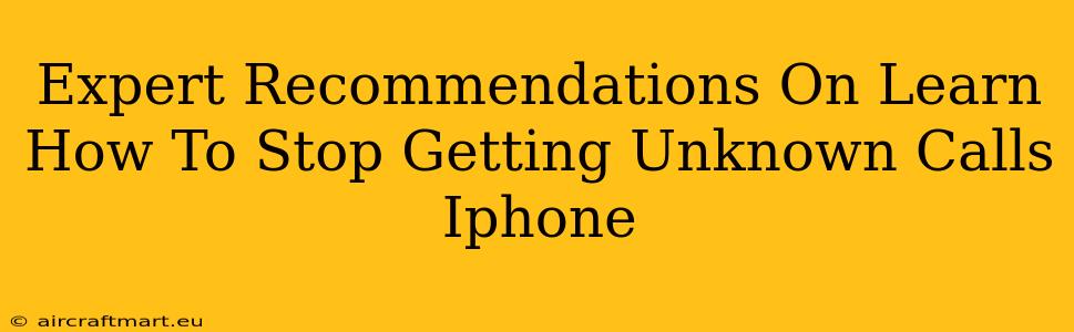 Expert Recommendations On Learn How To Stop Getting Unknown Calls Iphone