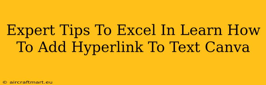 Expert Tips To Excel In Learn How To Add Hyperlink To Text Canva