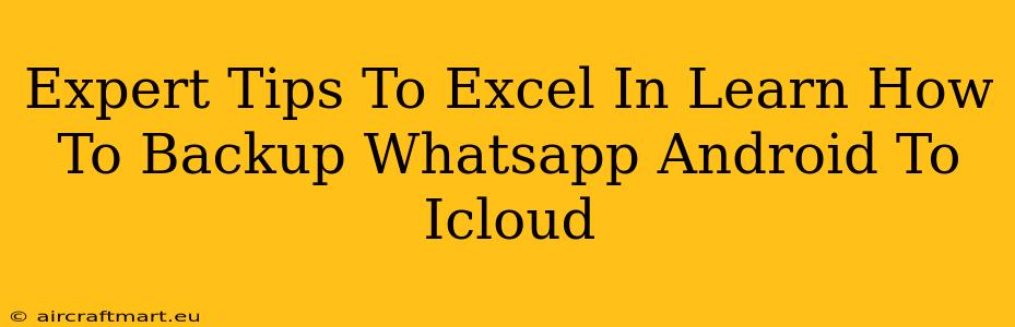 Expert Tips To Excel In Learn How To Backup Whatsapp Android To Icloud