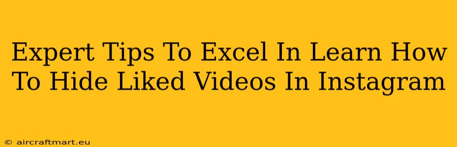 Expert Tips To Excel In Learn How To Hide Liked Videos In Instagram