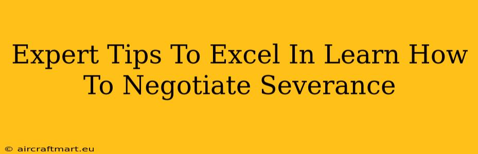 Expert Tips To Excel In Learn How To Negotiate Severance