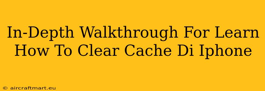 In-Depth Walkthrough For Learn How To Clear Cache Di Iphone