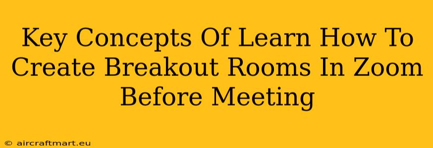 Key Concepts Of Learn How To Create Breakout Rooms In Zoom Before Meeting