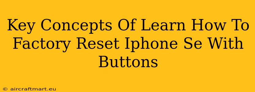 Key Concepts Of Learn How To Factory Reset Iphone Se With Buttons