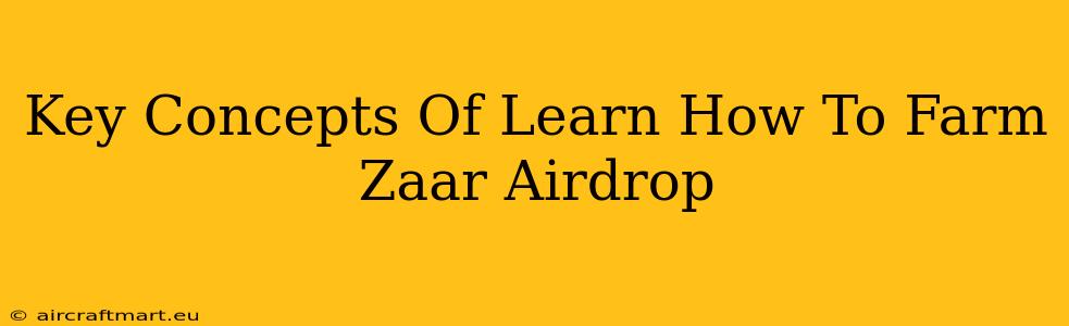 Key Concepts Of Learn How To Farm Zaar Airdrop