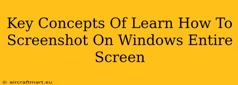 Key Concepts Of Learn How To Screenshot On Windows Entire Screen