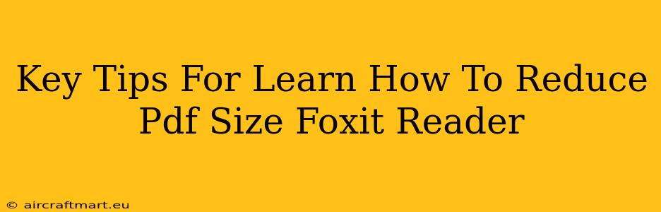 Key Tips For Learn How To Reduce Pdf Size Foxit Reader