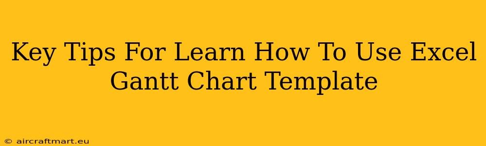 Key Tips For Learn How To Use Excel Gantt Chart Template