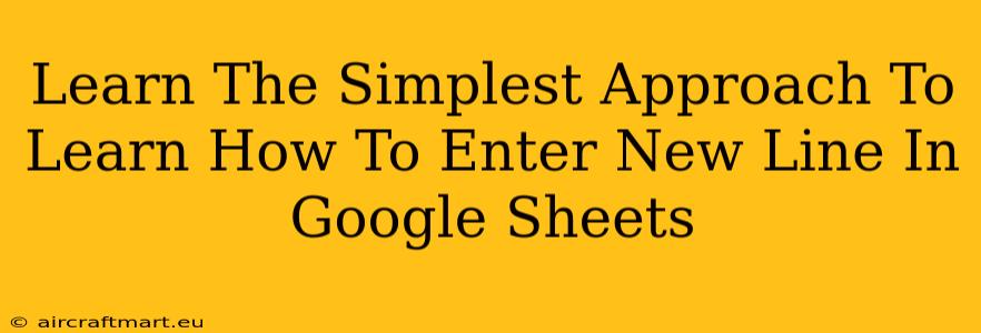 Learn The Simplest Approach To Learn How To Enter New Line In Google Sheets