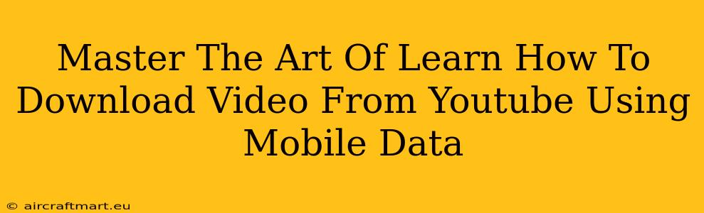 Master The Art Of Learn How To Download Video From Youtube Using Mobile Data