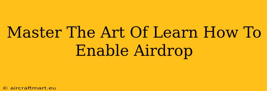 Master The Art Of Learn How To Enable Airdrop