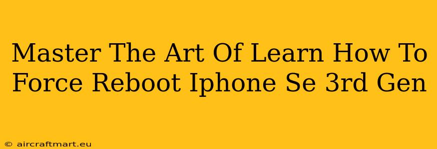 Master The Art Of Learn How To Force Reboot Iphone Se 3rd Gen