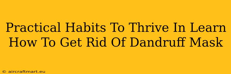 Practical Habits To Thrive In Learn How To Get Rid Of Dandruff Mask