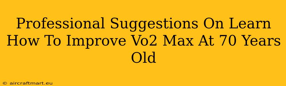 Professional Suggestions On Learn How To Improve Vo2 Max At 70 Years Old