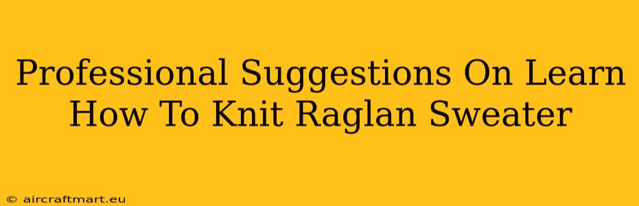 Professional Suggestions On Learn How To Knit Raglan Sweater