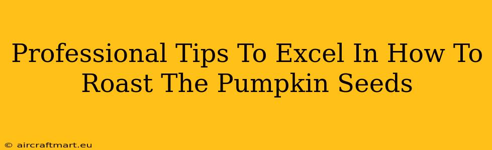 Professional Tips To Excel In How To Roast The Pumpkin Seeds