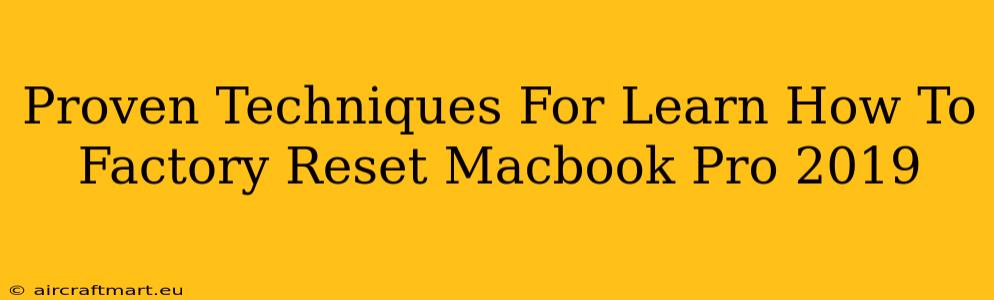 Proven Techniques For Learn How To Factory Reset Macbook Pro 2019