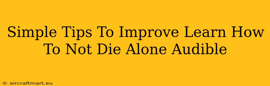 Simple Tips To Improve Learn How To Not Die Alone Audible