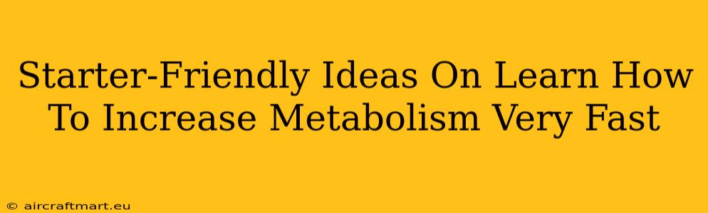 Starter-Friendly Ideas On Learn How To Increase Metabolism Very Fast