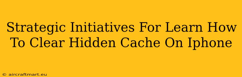 Strategic Initiatives For Learn How To Clear Hidden Cache On Iphone