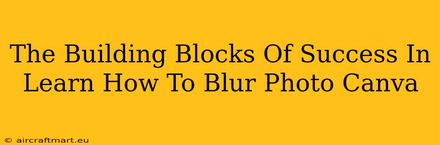 The Building Blocks Of Success In Learn How To Blur Photo Canva