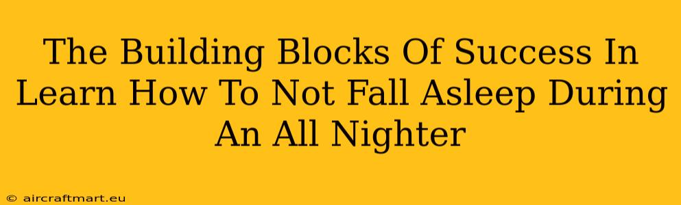 The Building Blocks Of Success In Learn How To Not Fall Asleep During An All Nighter