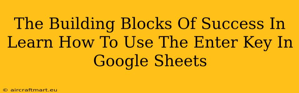 The Building Blocks Of Success In Learn How To Use The Enter Key In Google Sheets