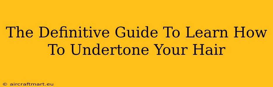 The Definitive Guide To Learn How To Undertone Your Hair